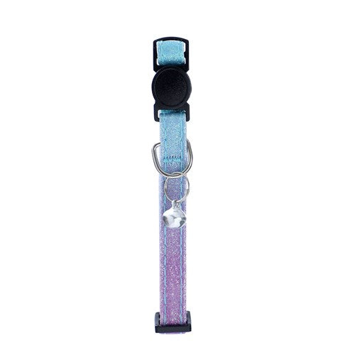 Glitter Adjustable Breakaway Cat Collar - Ombre Purple & Blue