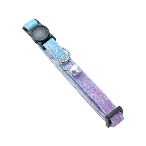 Glitter Adjustable Breakaway Cat Collar - Ombre Purple & Blue