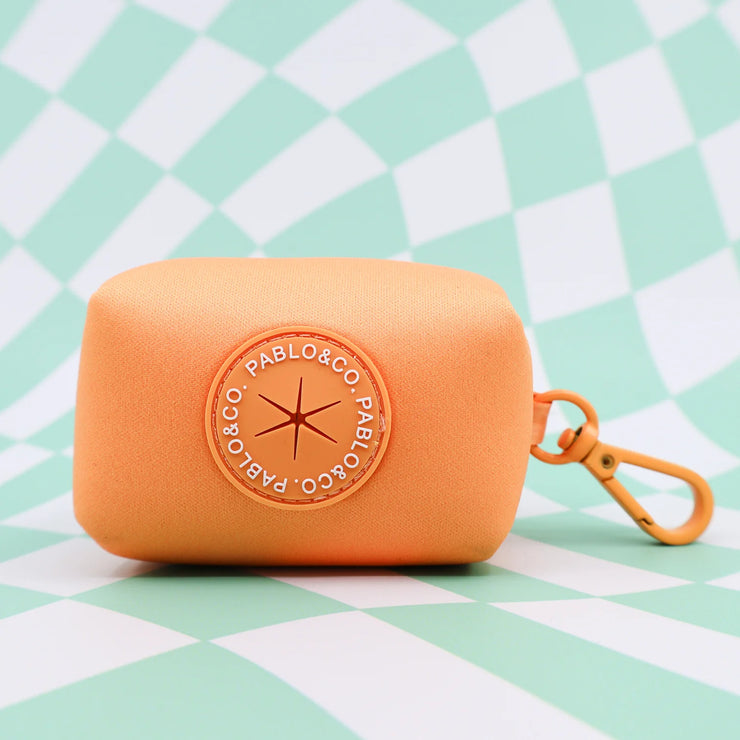 Orange Sherbet Poop Bag Holder