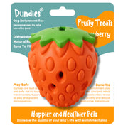 Fruity Treats Dog Enrichment Toy - Strawberry