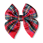 Red and Green Plaid Christmas Bow