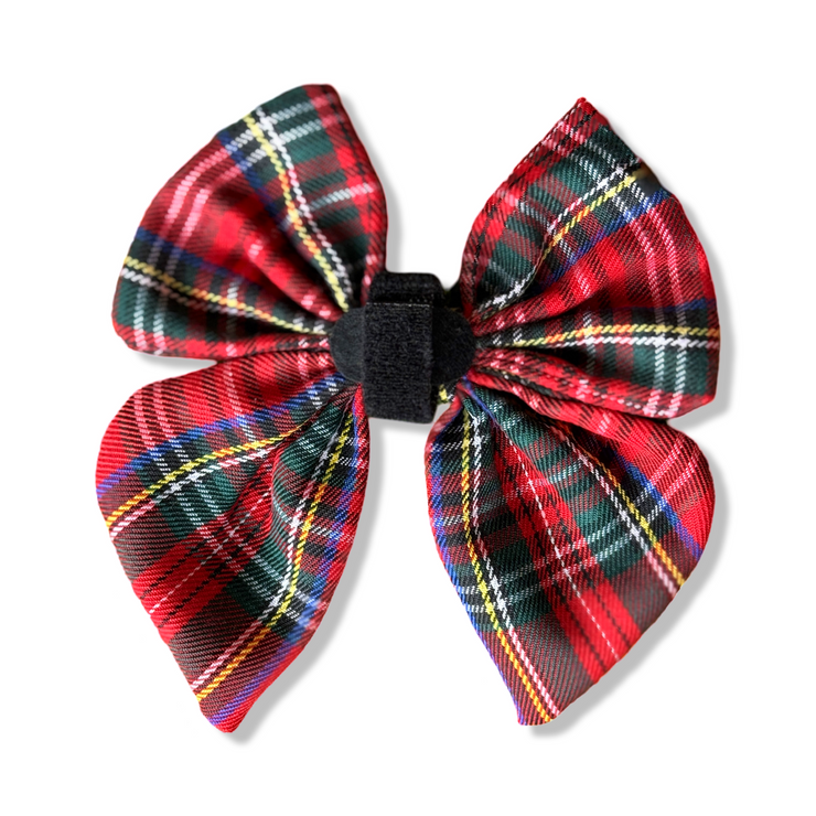 Red and Green Plaid Christmas Bow