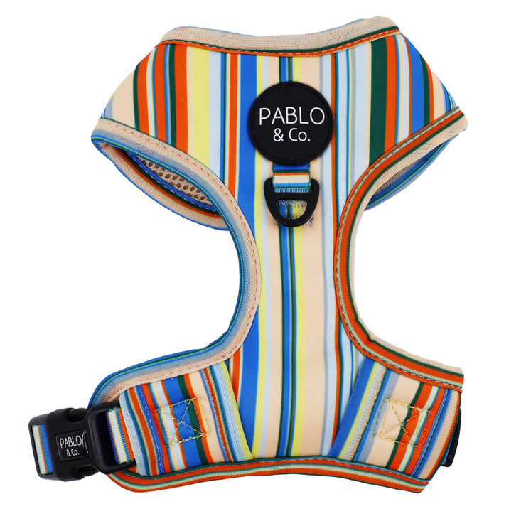 The Cabana Striped Adjustable Dog Harness