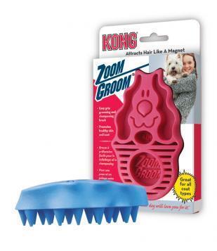 ZoomGroom Rubber Curry Deshedding Brush