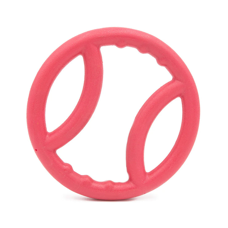 Tough Squeaker Ring Tug Dog Toy - Pink