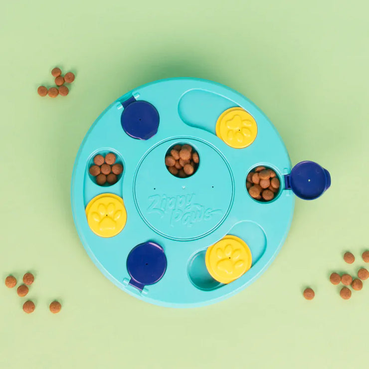 Smarty Paws Puzzler Interactive Dog Toy - MULTI LEVEL (Teal)